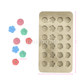 Moule Silicone à Chocolat Fleurs Plat (x24)